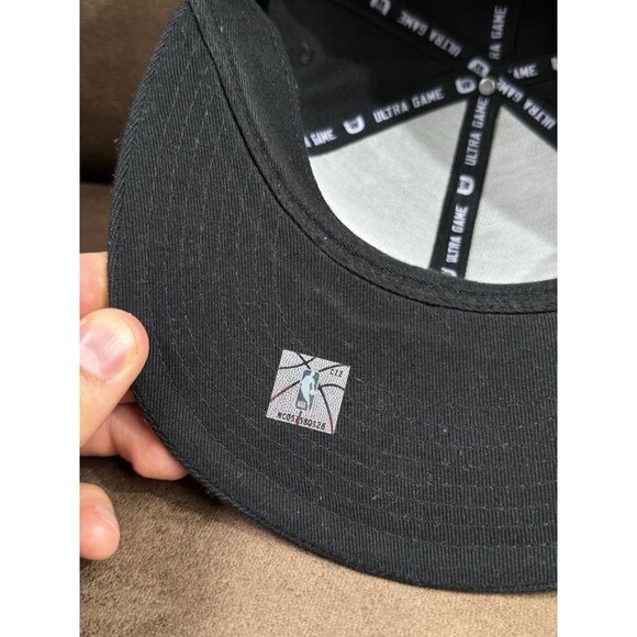 Chicago Bulls Hat New Era Black On Black  one size - Picture 7 of 9